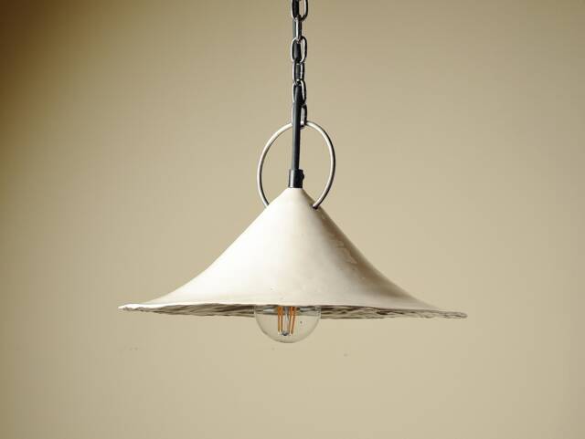 White Ceramic Pendant Lamp Chain Rustic Handmade Light Kitchen Island Lighting Farmhouse Gothic Chandelier - image 1