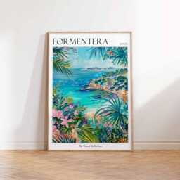 Formentera Travel Poster Spain Coastal Art Print - thumbnail 3