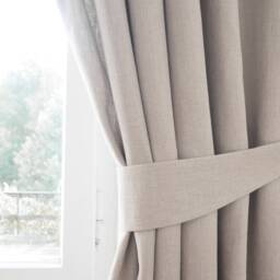 Eucalyptus Green Heavy Linen Curtain Tie Back - thumbnail 3