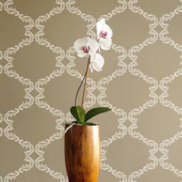 Chelsea Allover Wall Pattern - Small Scale Reusable Stencil Patterns For Walls Just Like Wallpaper Diy Decor - thumbnail 1