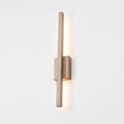 Tall Linear Wall Sconce - Modern Wooden Lamp Minimalist Scandinavian Wood Light Natural Oak Lights For Bedroom