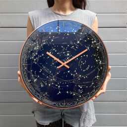 Glow in The Dark Star Clock Celestial Constellations, Galaxy Wall Art