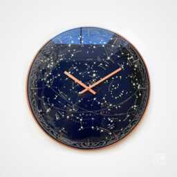 Glow in The Dark Star Clock Celestial Constellations, Galaxy Wall Art - thumbnail 3