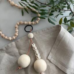 Personalised Wood & Vegan Leather Keyring Eco-Friendly Hygge Gift - thumbnail 2