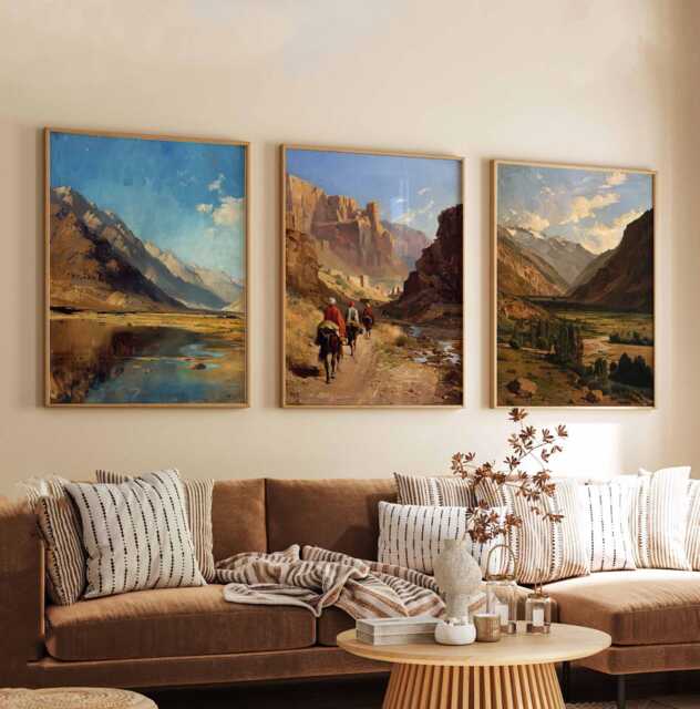 Set Of 3 Afghanistan Posters, Prints, Travel Wall Art Set, Vintage Afghan Decor - image 1