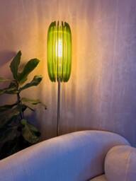 Avocado Cactus Lampshade Green Acrylic Mid Century Modern Lighting - thumbnail 1