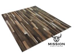 Cowhide Rug. Stripes 1.4 X 1.8M Peau De Vache. Cow Hide Rug Skin - thumbnail 1