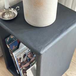 Luno Side Table, Micro Concrete Texture - thumbnail 3