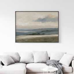 Sage Hills Poster, Rolling Landscape Wall Art, Neutral Country Print - thumbnail 2