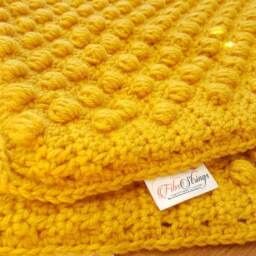 Crochet Bobble Cushions - Cushion Cover Only Handmade Modern Decor Throw Pillow - thumbnail 4
