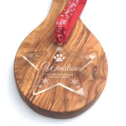 Personalised Pet Memorial Christmas Tree Star Decoration - Perfect Way To Remember Your This - thumbnail 3