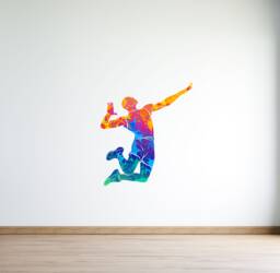 Basketball Wall Stickers , Art Gifts Boys Bedroom Decor Lover - Thevinylcreations - thumbnail 1
