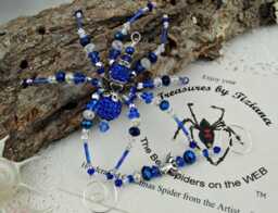 Celestial Crystal Guardian Love Suncatcher Angel Fairy Wings Good Luck Beaded Christmas Spider Legend, Ornament, Decoration