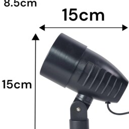 Solar Spot Light Ground Spike Garden Home Driveway Doorway 2Pcs With Panel - thumbnail 2