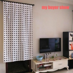 Plus Sign Cafe Curtain Window Valance/Curtains For Living Room/Window Treatment/Kitchen Bathroom Nursery Curtain-Custom Tie Up, Tab, Ikea Tape - thumbnail 3