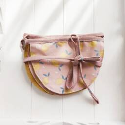 Lemon Linen Garland Pastel Scandinavian Bunting, Nursery Decor - thumbnail 1