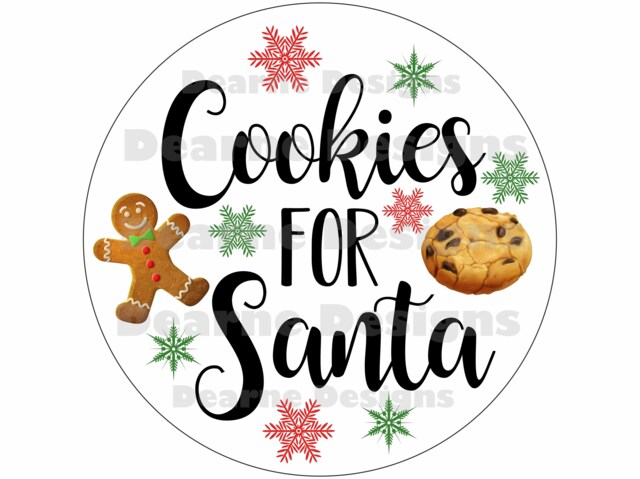 Cookies For Santa Wreath Sign, Cookie Wreath Xmas Cookie Christmas Cookies Sign Wreaths - image 1