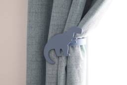 Dinosaur Curtain Holdback, Set Of 2 - Dino Themed Nursery Decor - thumbnail 1