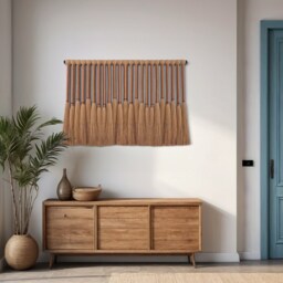 Made To Order/Large Neutral Wall Hanging/Contemporary Art/Fiber Arts/Wall Decor/Tapestry/Boho Art/Custom Art - thumbnail 3