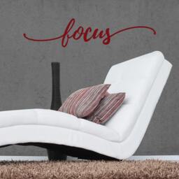 Focus Quote Vinyl Wall Decal - Inspirational Typography Art - thumbnail 3