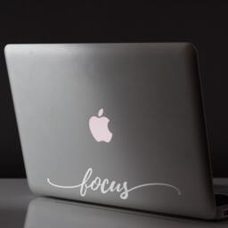 Focus Quote Vinyl Wall Decal - Inspirational Typography Art - thumbnail 2