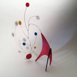 Small Modern Art Sculpture Mobile - Kinetic Tabletop Decor Tresor Home - thumbnail 1