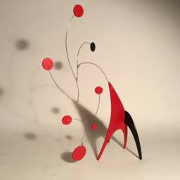 Small Modern Art Sculpture Mobile - Kinetic Tabletop Decor Tresor Home - thumbnail 4