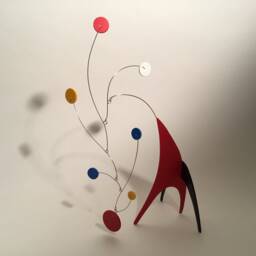 Small Modern Art Sculpture Mobile - Kinetic Tabletop Decor Tresor Home - thumbnail 2