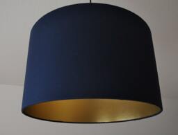 "Lampshade""Gold-Navy" - thumbnail 1