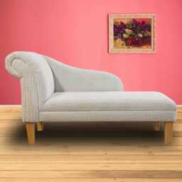 Cream Brick Chaise Longue - Indoor Sofa Lounger Handmade in Britain