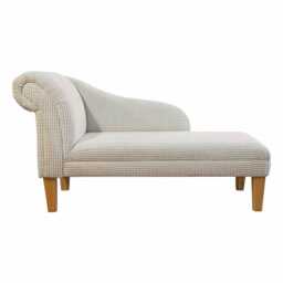 Cream Brick Chaise Longue - Indoor Sofa Lounger Handmade in Britain - thumbnail 3