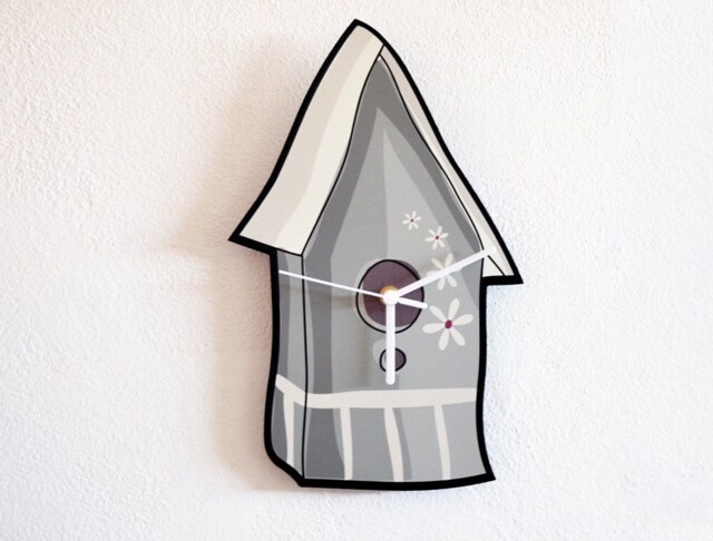 Cute Bird House - Wall Clock - image 1