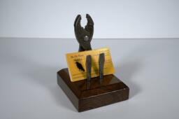 Business Card Holder Made From Upcycled Tools