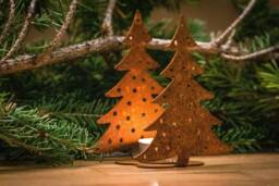Christmas Tree - Tea Light Decoration Advent Patina Garden Gift Jewelry