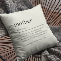 Mother Definition Cotton Canvas Cushion Cover - Gift For Mum - thumbnail 3