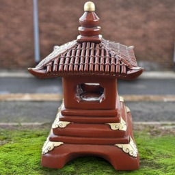 Japanese Lantern Pagoda Sculpture Concrete Statue Asian Ornament Handmade Zen Garden Decor Yard Art Pagoda Lover Gift