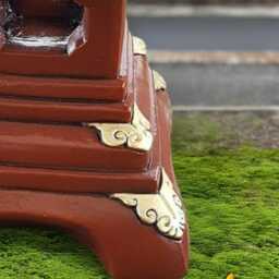 Japanese Lantern Pagoda Sculpture Concrete Statue Asian Ornament Handmade Zen Garden Decor Yard Art Pagoda Lover Gift - thumbnail 4