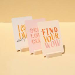 Sleek Wooden Business & Jewelry Card Display - Perfect For & Displays - thumbnail 2