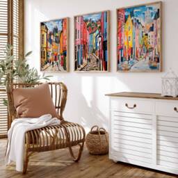Set Of 3 Durham Travel Prints, UK Poster, Floral Wall Art, Prints - thumbnail 2