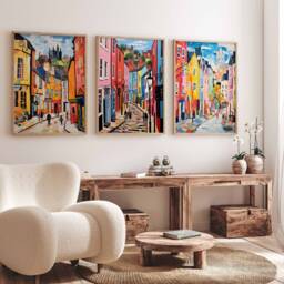 Set Of 3 Durham Travel Prints, UK Poster, Floral Wall Art, Prints - thumbnail 3