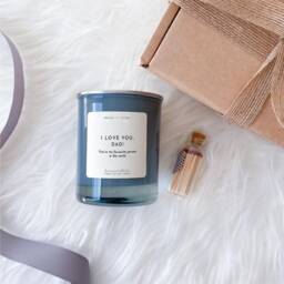 I Love You Dad Candle Gift Set With Mini Matches Jar & Box Gift For Dad Christmas Father's Day Dad's Birthday Present Daddy Dada - thumbnail 2