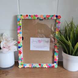 Colourful 3D Acrylic Flower Photo Frame 5 X 7 Inches - thumbnail 1