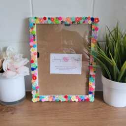 Colourful 3D Acrylic Flower Photo Frame 5 X 7 Inches - thumbnail 4