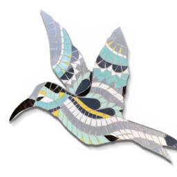 Unique Hummingbird Wall Art, Mosaic Art Design, Animal Nature Housewarming Gifts - thumbnail 4