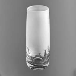 Whippet Vase - 15cm Crystal Glass Bud Vase With Whippet Frieze Design - Gift For Owner - thumbnail 3