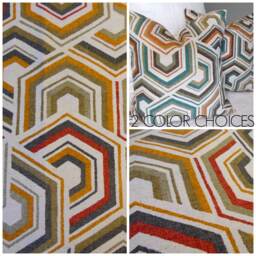 2 Color Choices.geometric.modern.ranch.browns.turquoise.cream.natural.olive.rust.gold Red.grey.pillow Covers.slip Covers.decor Pillows - thumbnail 3