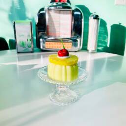 Pineapple Ice Cream Mini Colorful Jelly Cake Fake Food Dopamine Decor Quirky Funky Kitschy Retro Pop Art - thumbnail 3