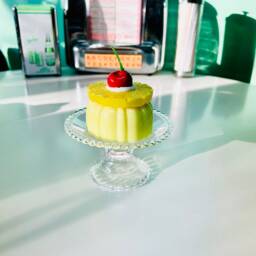 Pineapple Ice Cream Mini Colorful Jelly Cake Fake Food Dopamine Decor Quirky Funky Kitschy Retro Pop Art - thumbnail 4