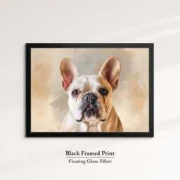 French Bulldog Abstract Pastel Oil Painting Framed Print & Canvas Large Luxury Wall Art Poster Pet Home Decor Interior Dog Gift Idea - thumbnail 2