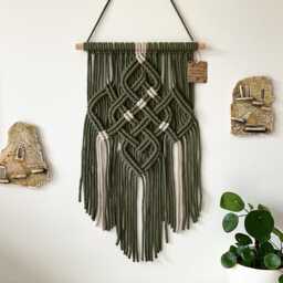 Celtic Wall Hanging, Medieval Tapestry, Irish Art Handmade in Ireland - thumbnail 1